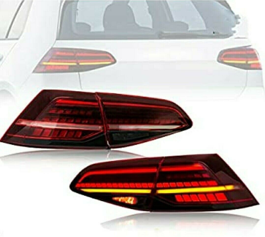 Paire de feux arrière à LED Look GTI pour Volkswagen Golf 7 à partir de 2013 - Dynamique