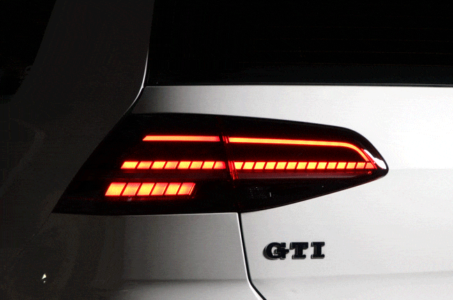 Feux arrière à Noir MATRIX LED  pour Volkswagen Golf 7 à partir de 2013 - Dynamique