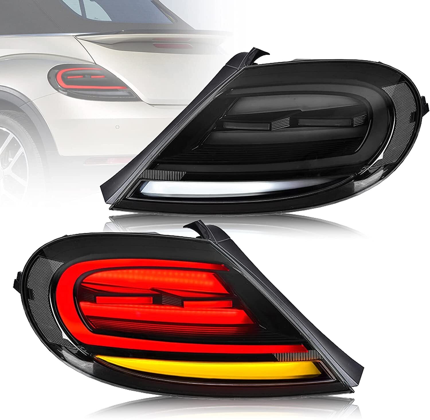 Feux arrière Led 3D dynamique pour VW Beetle A5 Hatchback 2011-2019