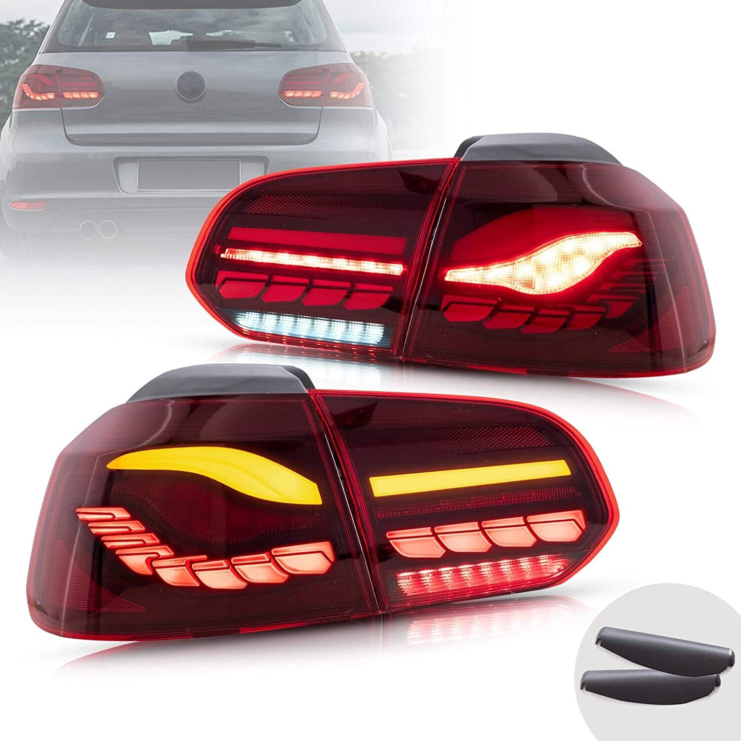 Feux arrière OLED dynamique pour VW  GOLF MK6 (Golf VI) TSI TDI GTI GTD R 2008-2013