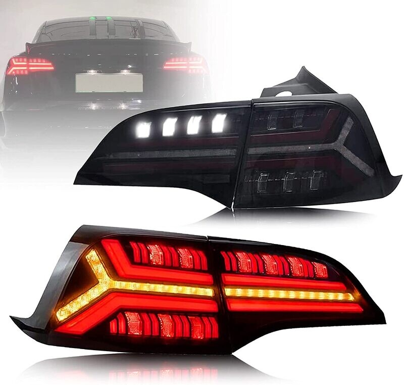 Feux arrière LED 3D dynamique pour Tesla Model 3 - Model Y 2017-2021