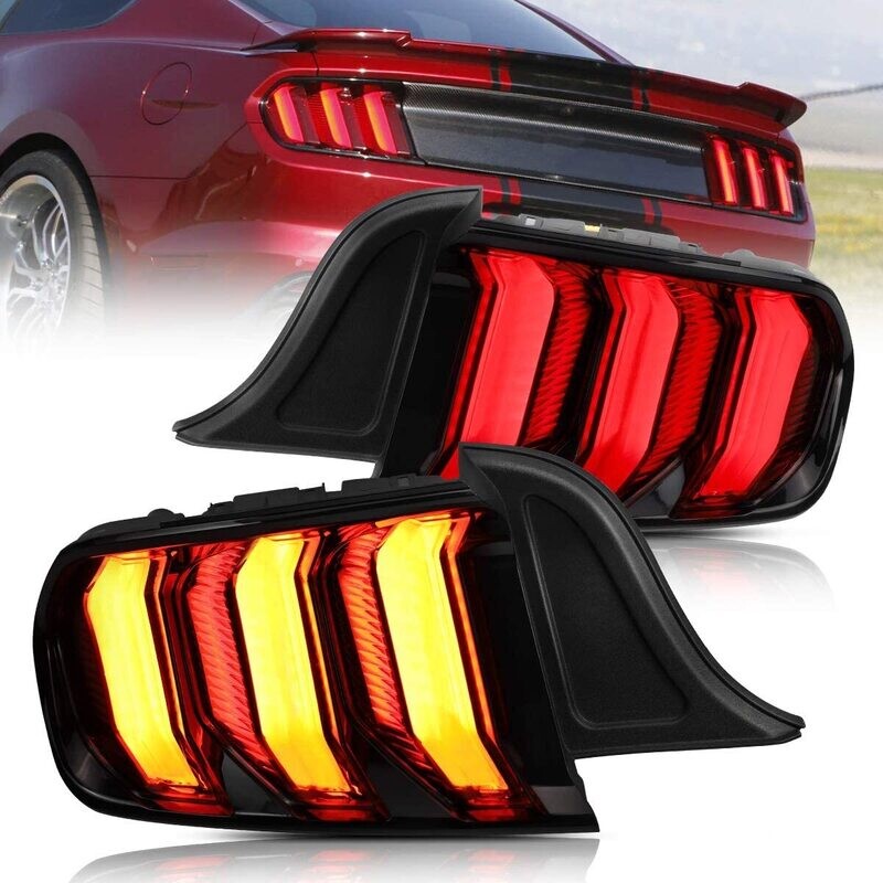 Feux arrière LED  dynamique  pour Ford Mustang GT 2015-2019 - Rouge
