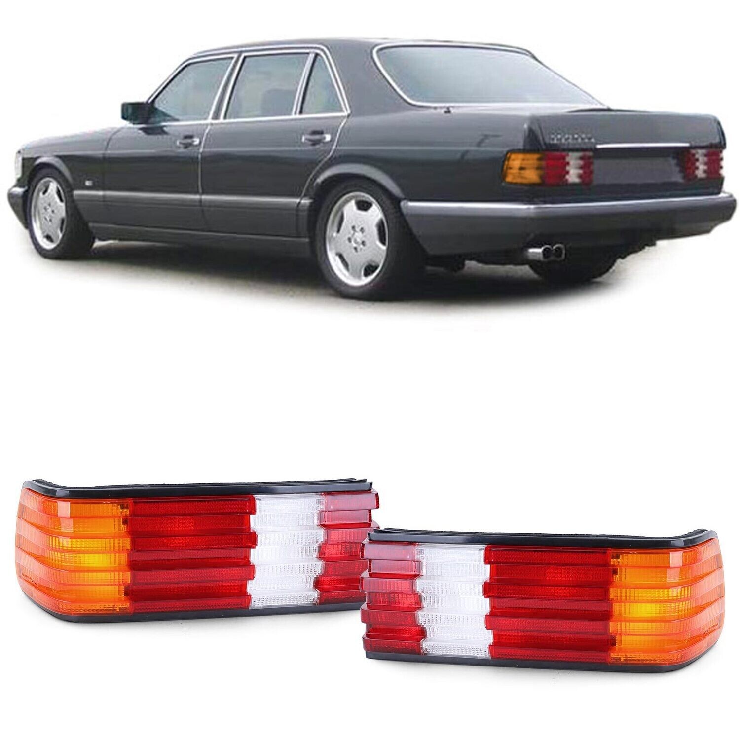 Paire de feux arrière pour Mercedes W126 1979 - 1991