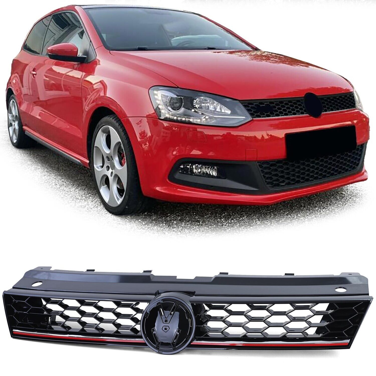 Calandre / Grille Look GTI pour Volkswagen Polo 6R 2009 - 2014