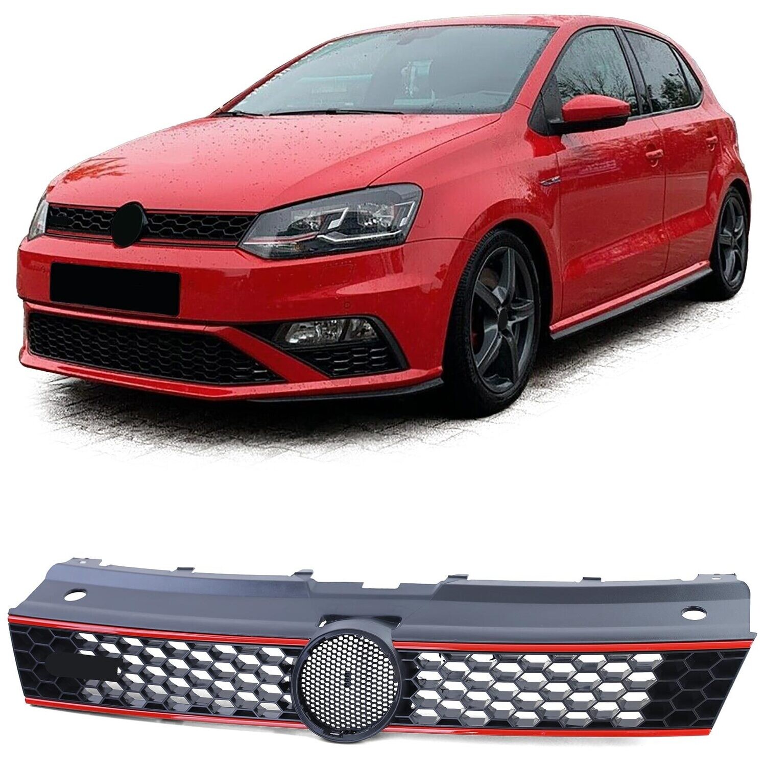 Calandre / Grille Look GTI pour Volkswagen Polo 6R 2009 - 2014