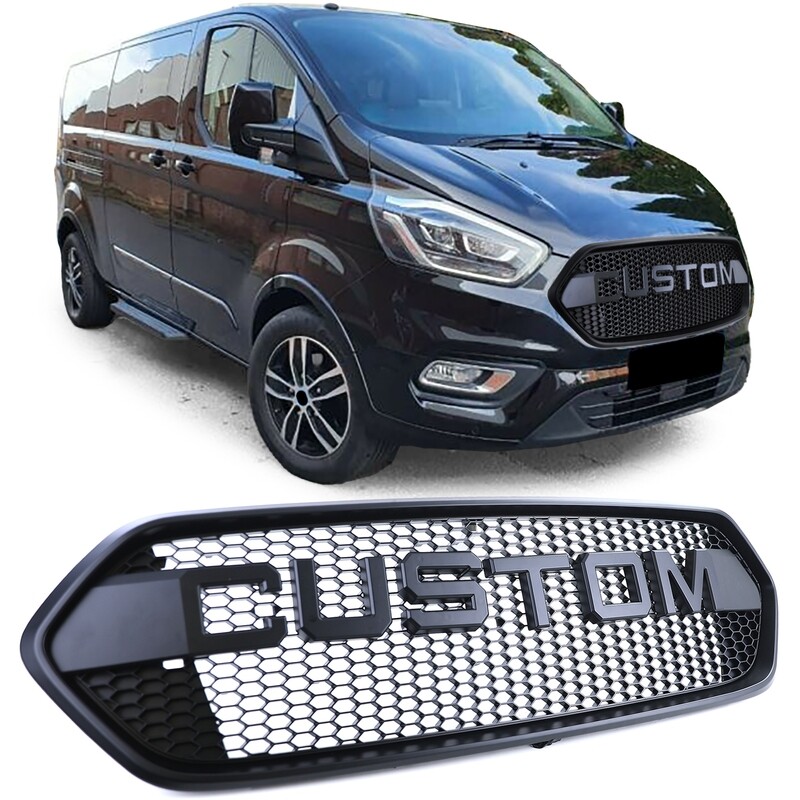 Calandre / Grille nid d'abeille sport pour Ford Transit Custom à partir de 2018