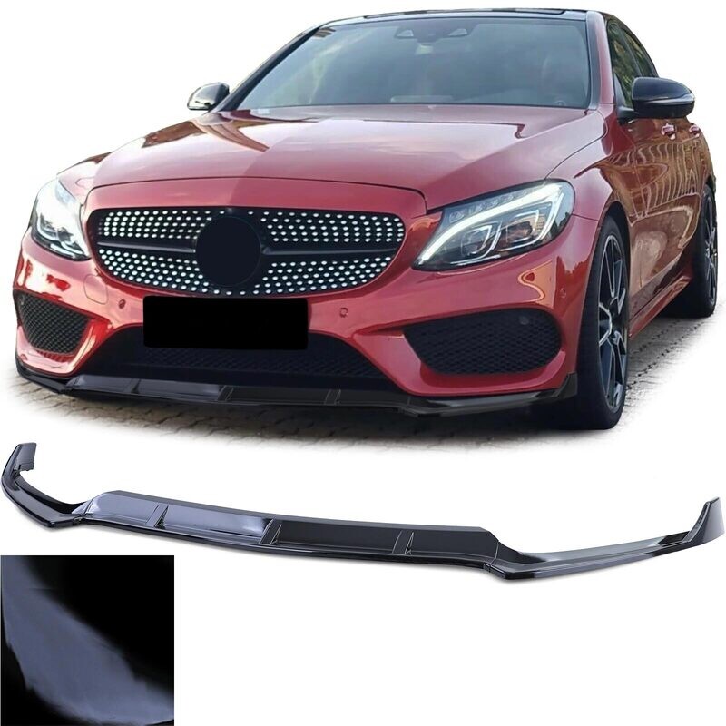 Lèvre / spoiler / Splitter / lame de pare choc avant pour Mercedes Classe C W205 S205 2014-2018