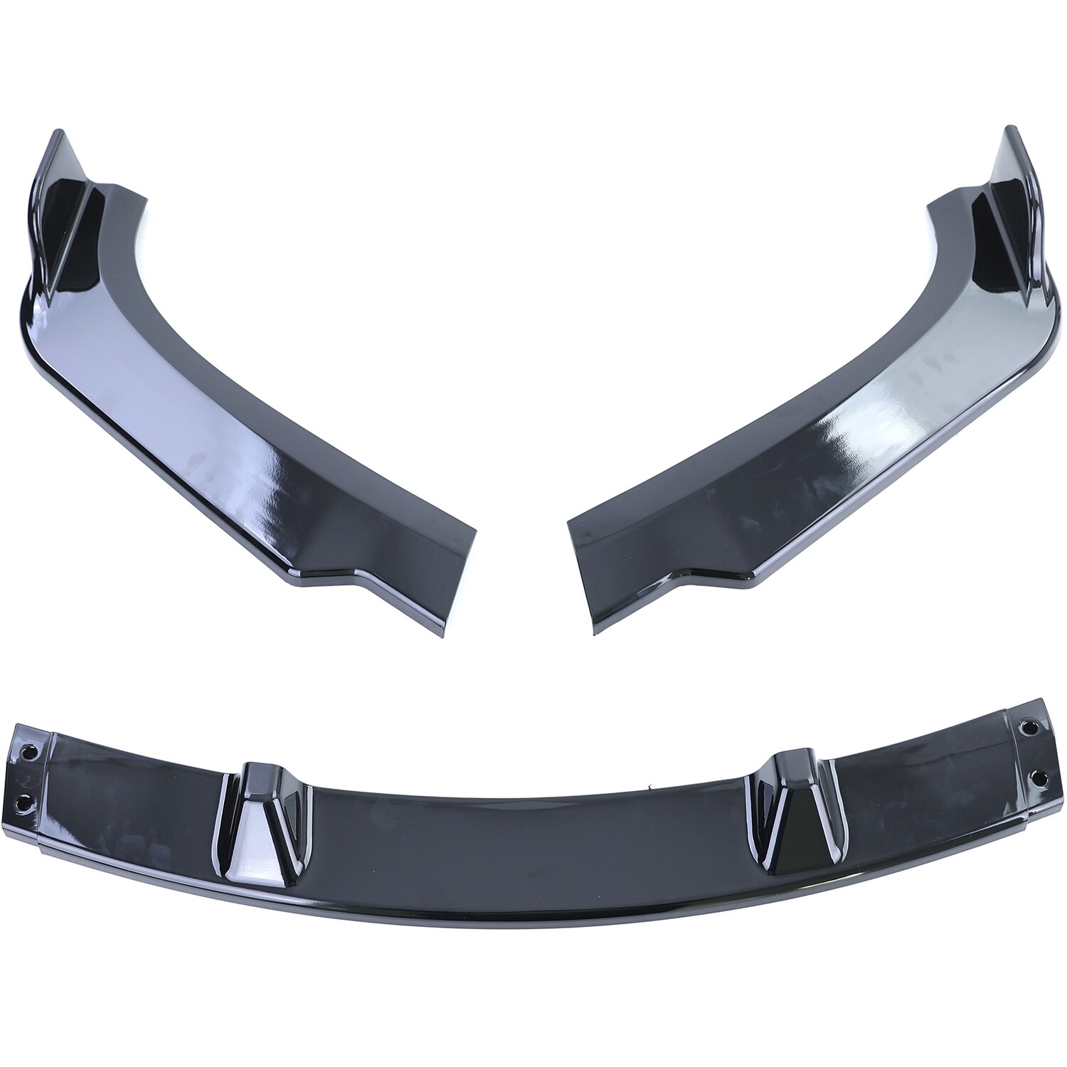 Spoiler Lame Rajouts Pare-Choc Avant Pour BMW Série 3 E90 E91 LCI 2008-2012 - Look Sportif Noir