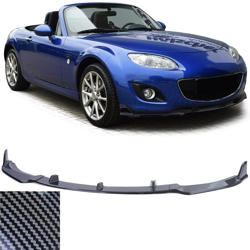Lame de pare-chocs avant pour Mazda MX5 NC Facelift 2008-2014 - Look carbone