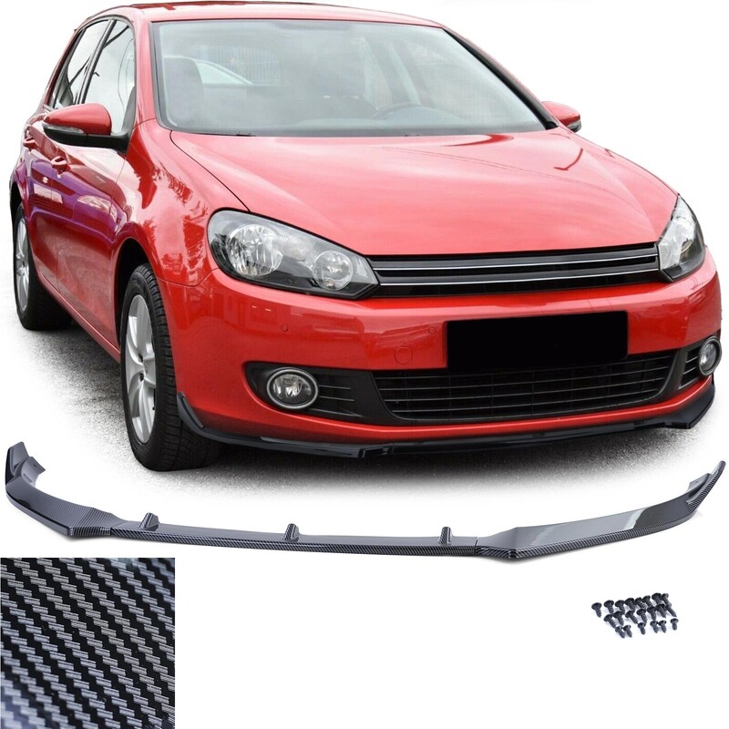 Lame de pare choc pour Volkswagen Golf 6 5K1 2008-2012 - Look carbone