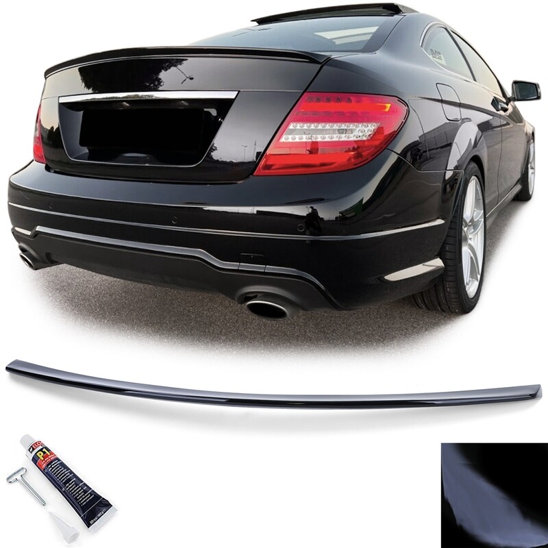 Becquet  pour Mercedes Classe C C204 Coupé 2011-2014- Noir Brillant