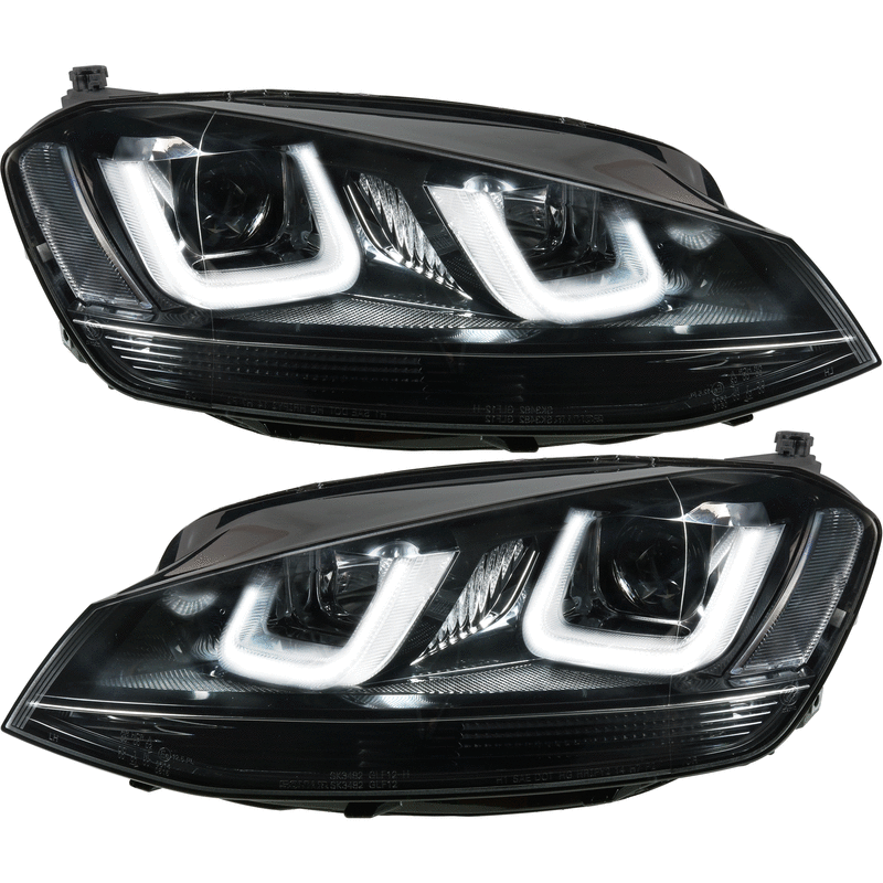 Paire de phares avant à LED 3D pour Volkswagen Golf 7 2012 - 2017 Paire de phares avant à LED 3D pour Volkswagen Golf 7 2012 - 2017