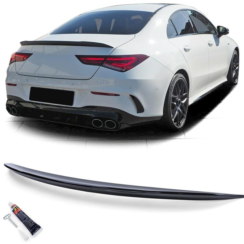 Becquet arrière Sport pour Mercedes CLA C118 à partir de 2019 - Noir brillant