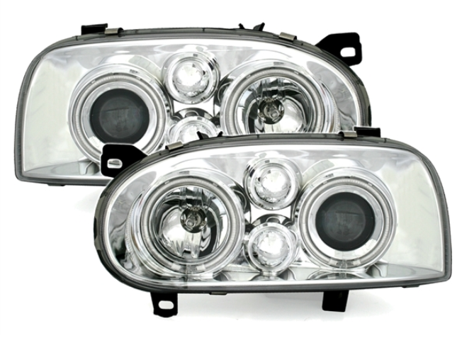 Phares Angel Eyes pour Volkswagen Golf 3 1991 - 1997