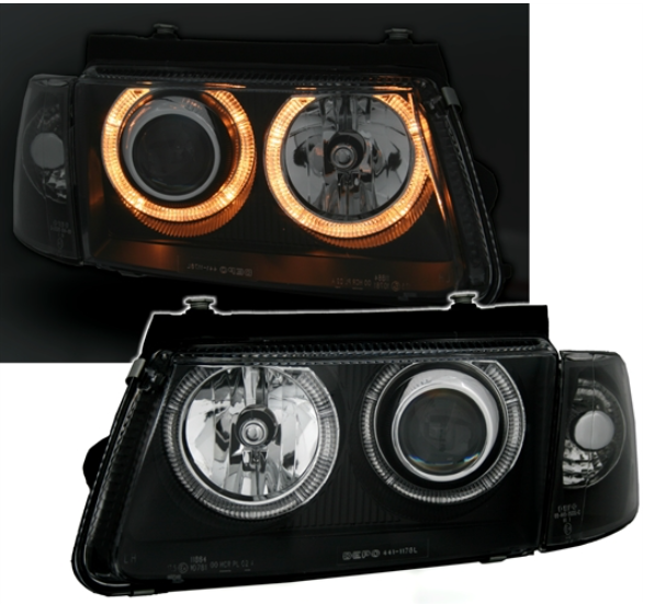 Phares Angel Eyes pour Volkswagen Passat B5 1996 - 2000