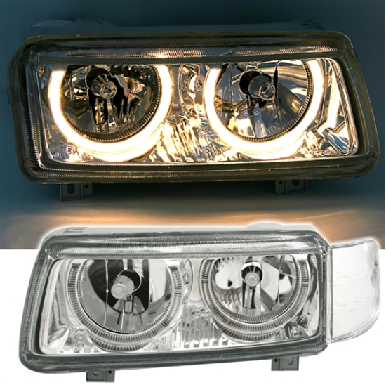 Phares Angel Eyes pour Volkswagen Passat B4 1993 - 1996