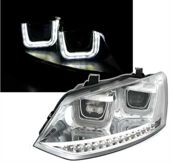 Phares pour Volkswagen Polo 6R 2009 - 2014 + 6C à partir de 2014