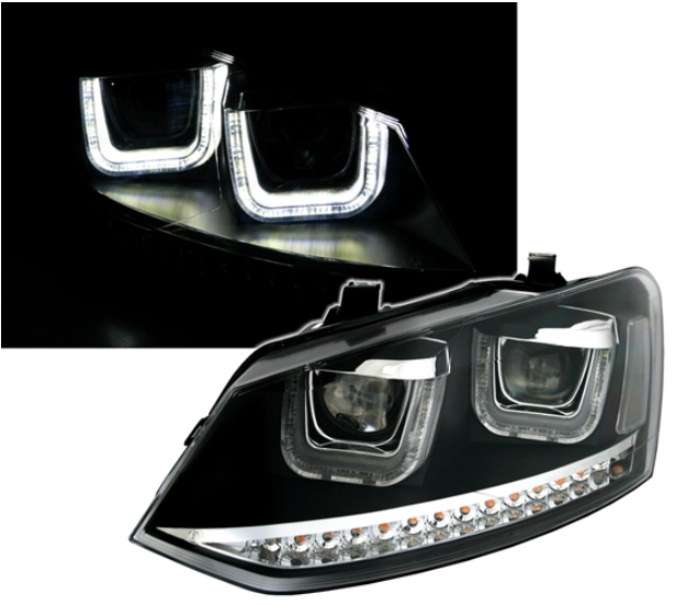 Phares pour Volkswagen Polo 6R 2009 - 2014 + 6C à partir de 2014
