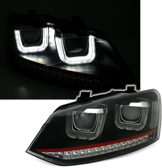 Phares pour Volkswagen Polo 6R 2009 - 2014 + 6C à partir de 2014