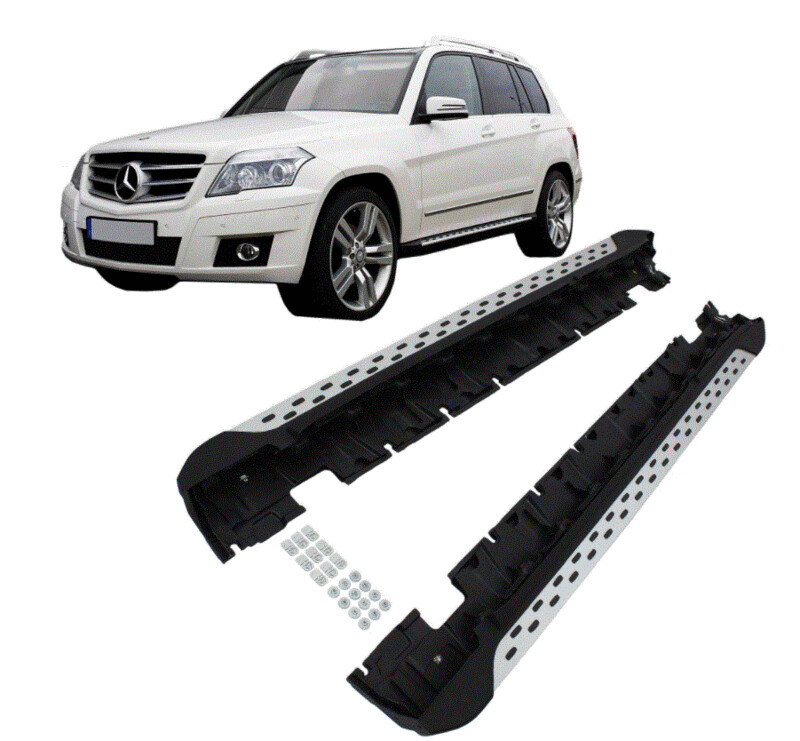 Marche Pieds en aluminium look AMG pour Mercedes GLK X204