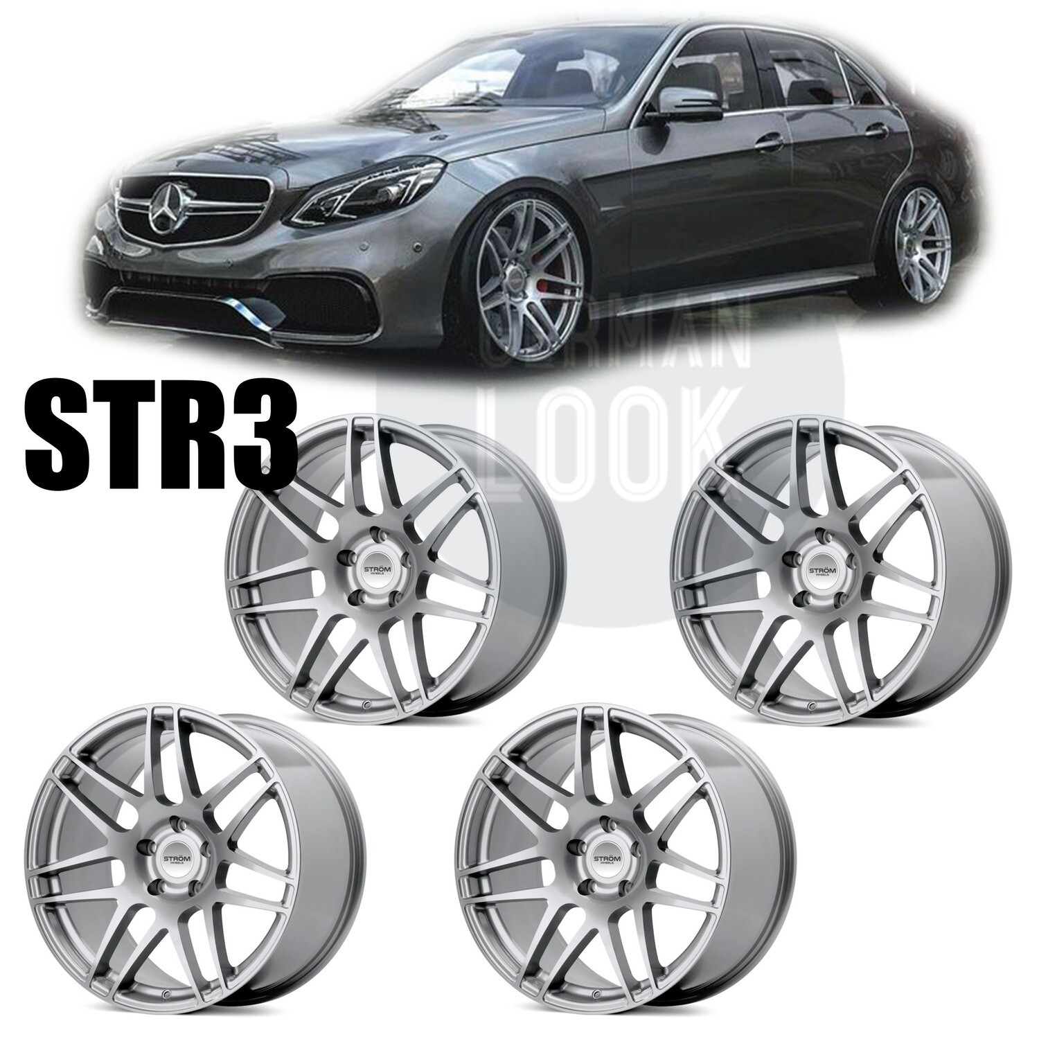 4 Jantes 20'' STROM STR3 F14 ALU - Mercedes W205 W212 W213 W222