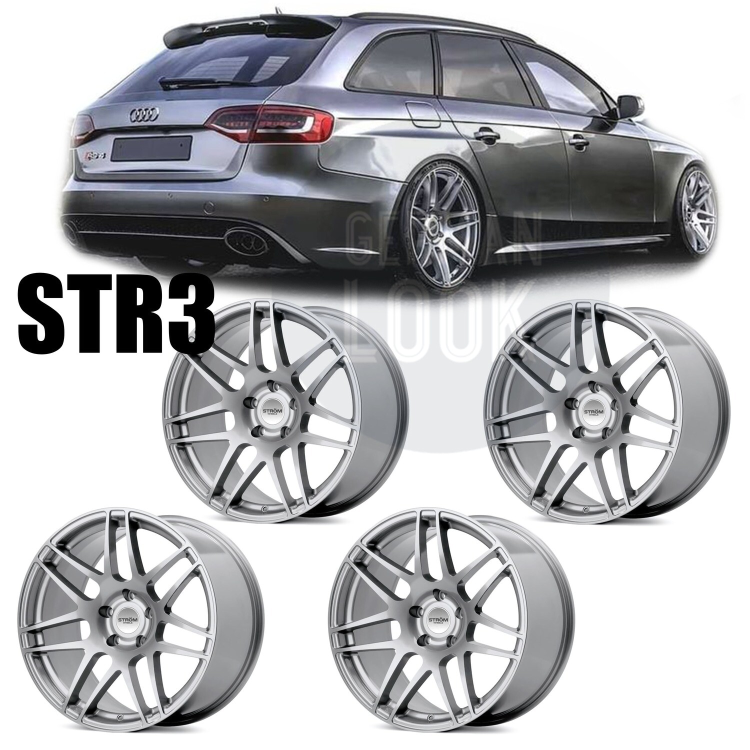 4 Jantes 20'' STROM STR3 F14 ALU - Audi A4 A5 A6 A7 A8