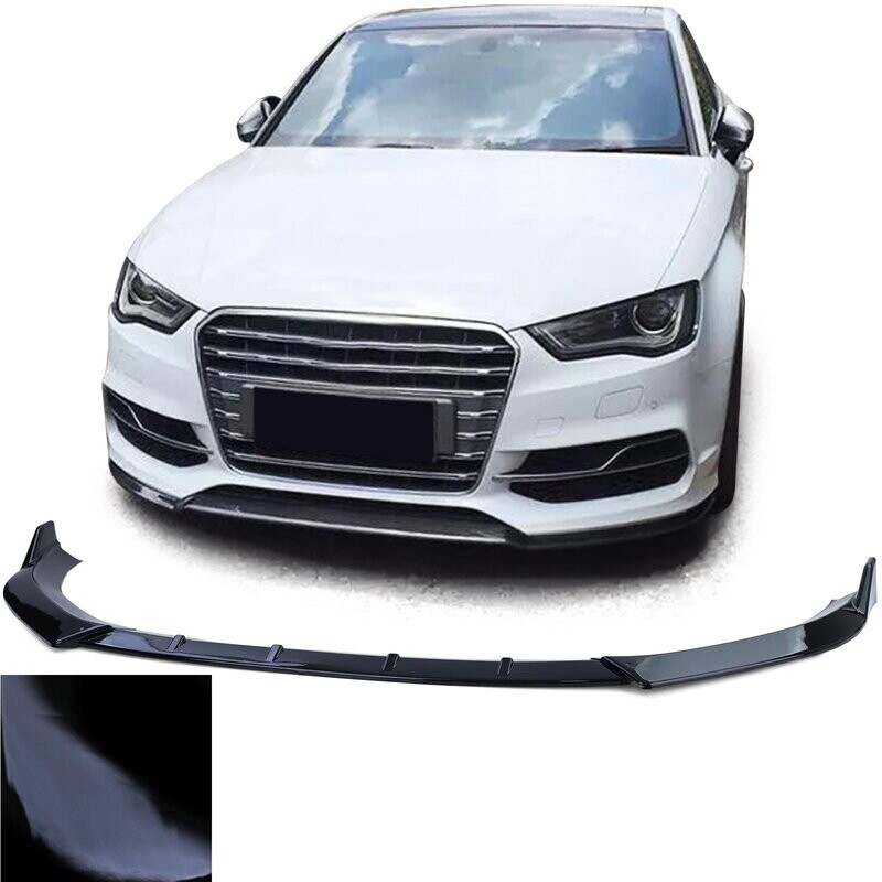 Lame de Pare-chocs avant  noir brillant pour Audi A3 8V 2012-2016