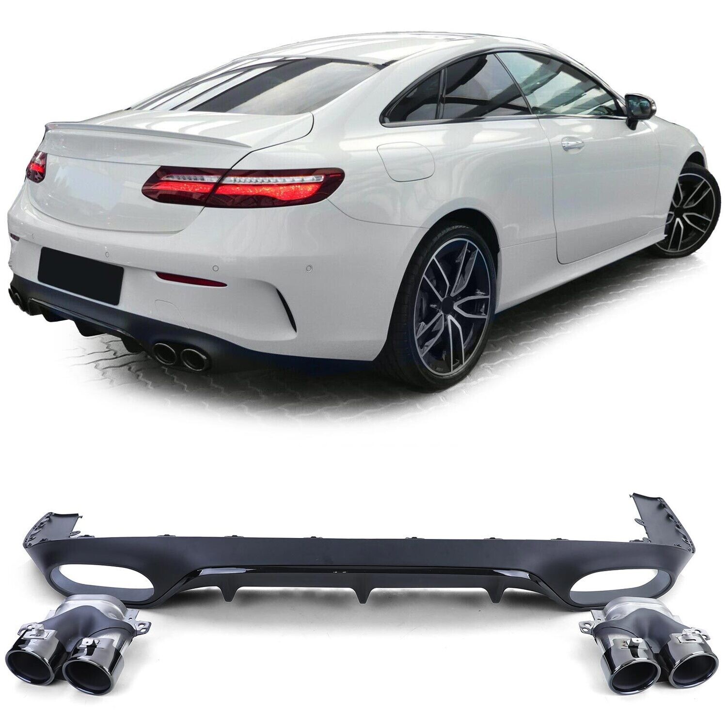 Diffuseur de pare choc arrière Look AMG pour Mercedes Classe S W222 2013-2017