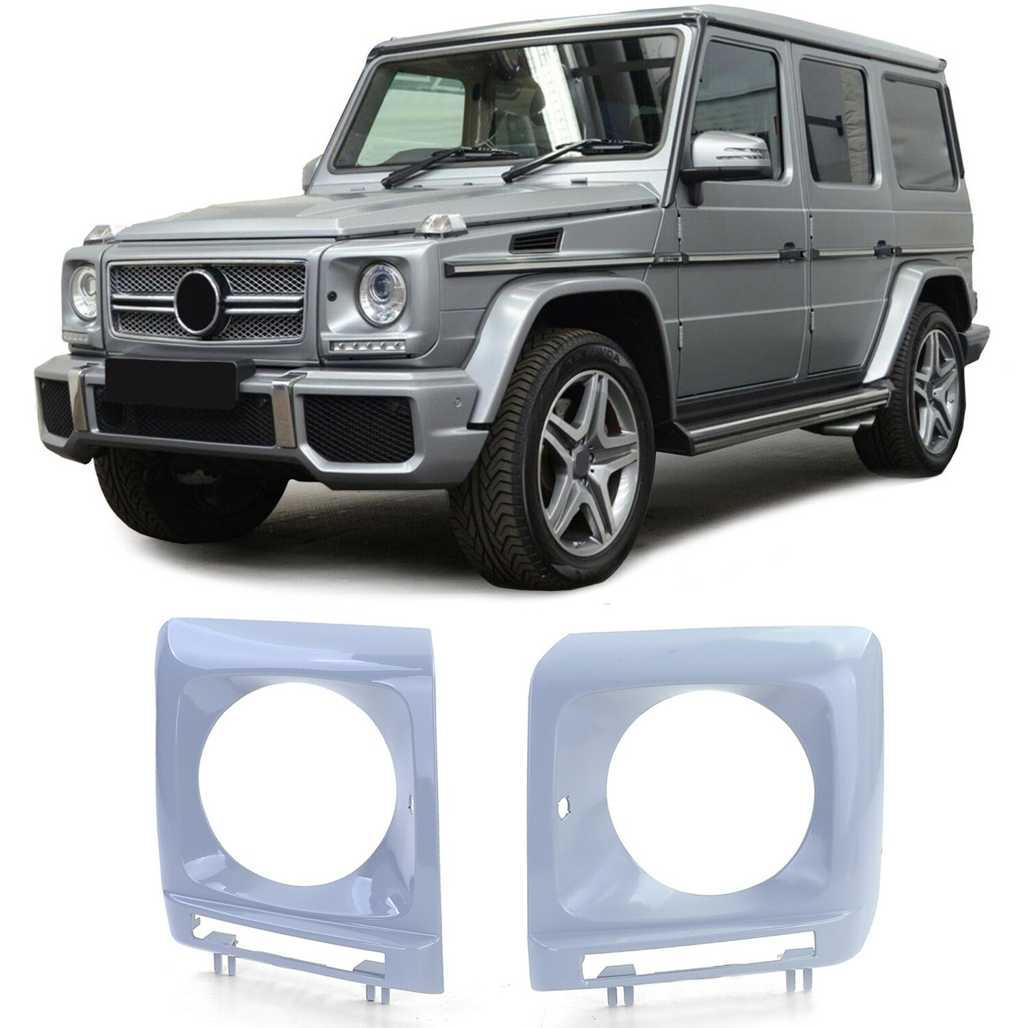 Couvercles de phares pour Mercedes G W463 2012-2018