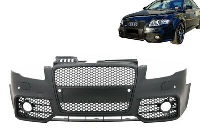 Pare-chocs avant avec Grille noir pour Audi A4 B7 2004-2008 Look RS4
