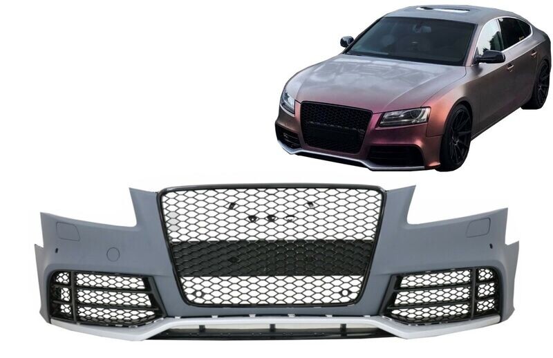 Pare-chocs avec calandre pour Audi A5 8T Facelift 2008-2011 look RS5