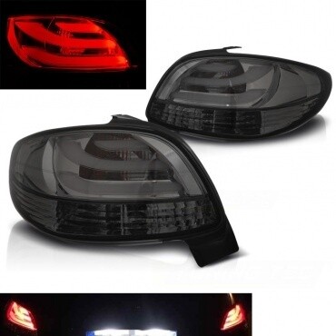 Feux arrière LED noir pour Peugeot 206 1998-2003
