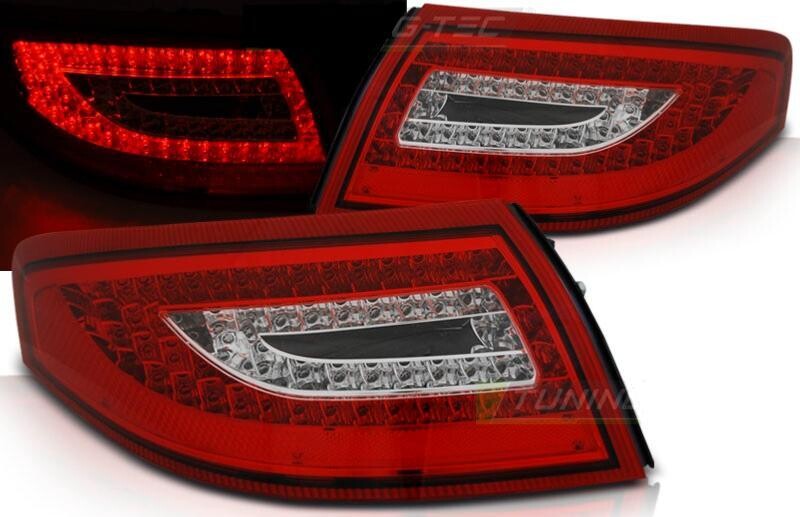 Feux arrières pour Porsche 911 type 996 rouge et blanc