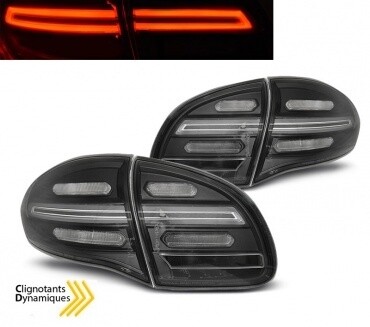Feux arrières pour Porsche Cayenne noir fumé