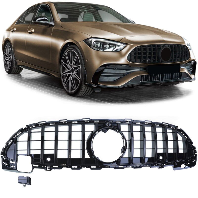 Calandre Panamericana noir brillant pour Mercedes classe C W206 S206 à partir de 2021