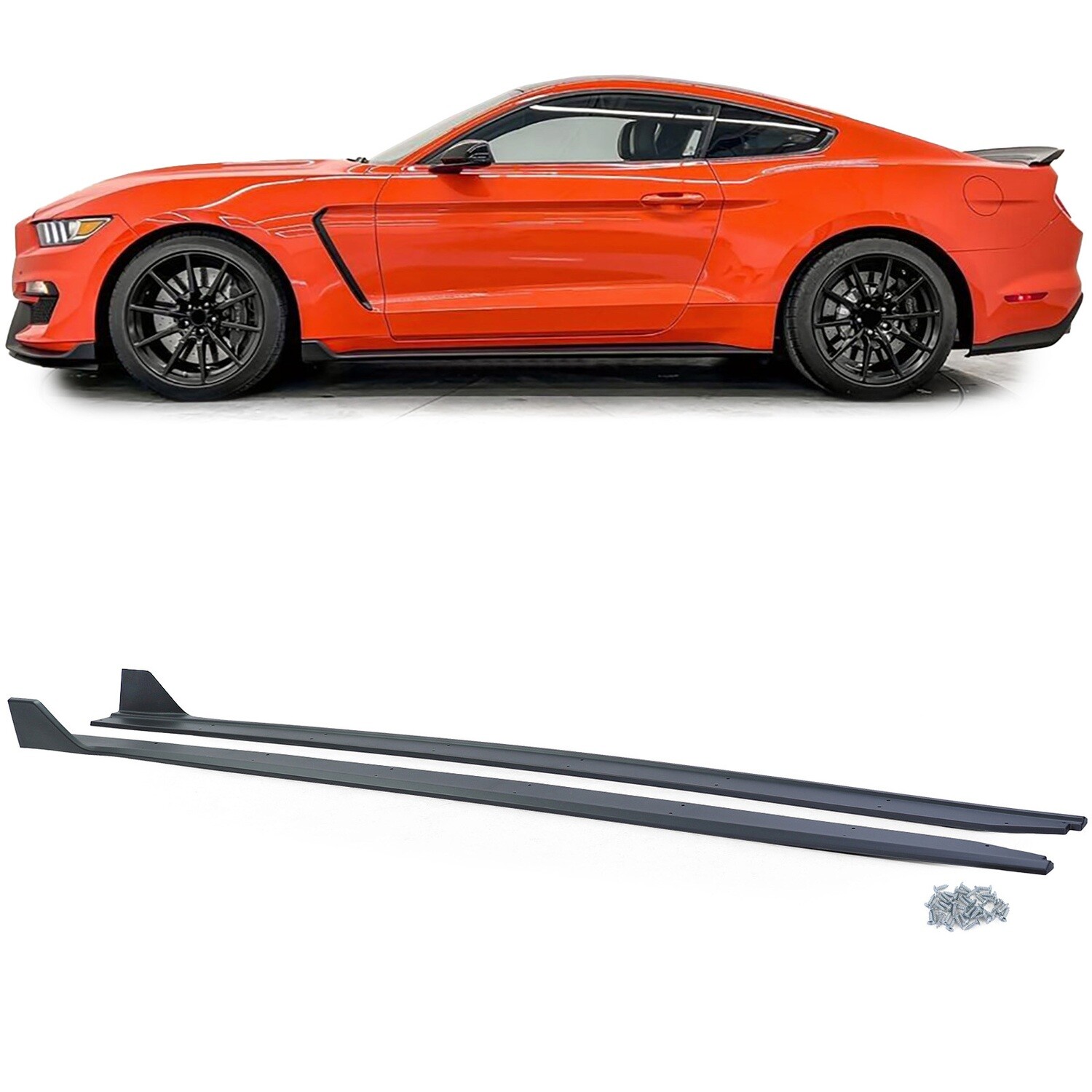 Bas de caisse performance look GT350 pour Ford Mustang 6 Coupé Cabrio 2014 - 2022