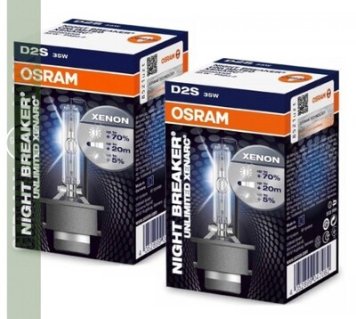 2 Ampoules Xénon D2S Osram Xenarc Night Breaker Unlimited Original