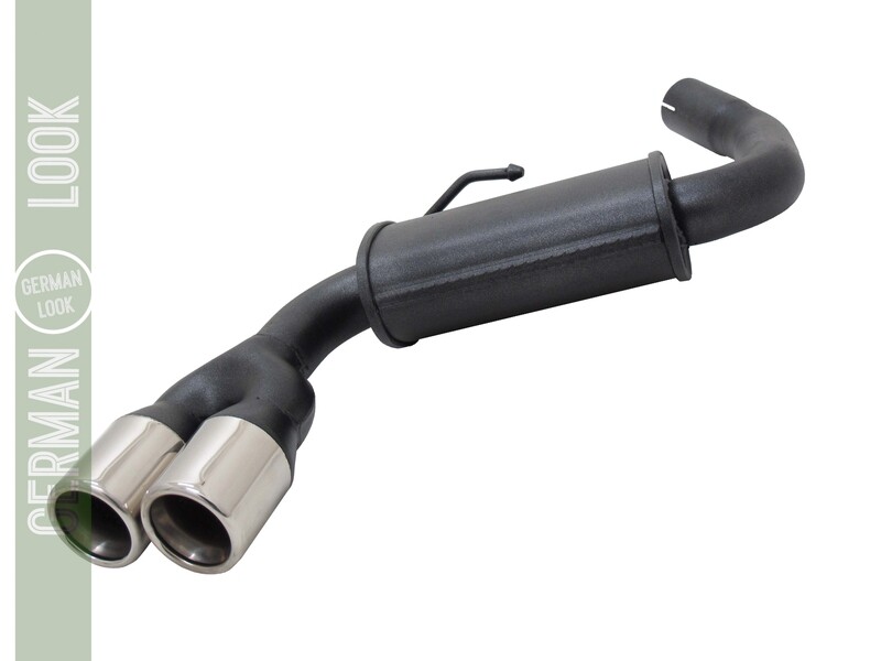 Silencieux / Pot d'échappement 2x76mm pour BMW Série 1 E87 2007 - 2011