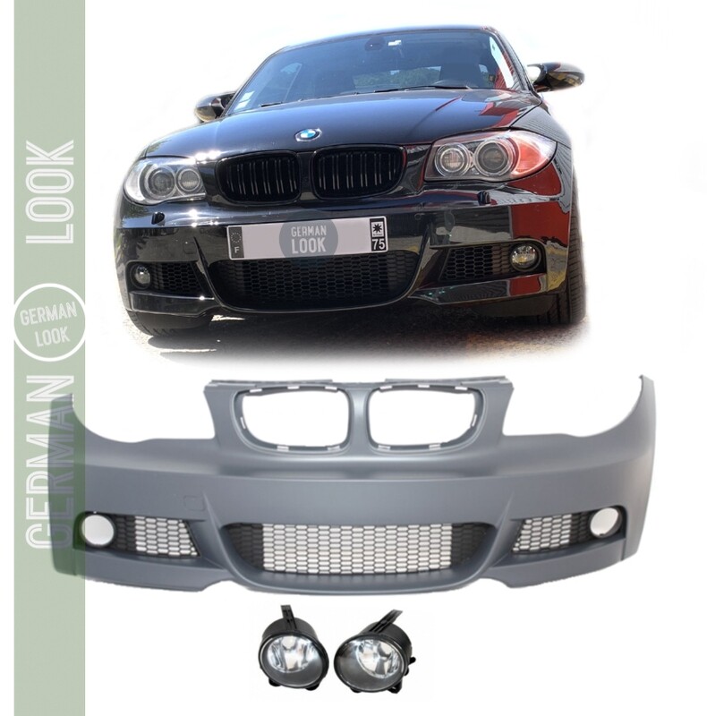 Pare-chocs avant pour BMW Série 1 E81 E82 E87 E88 Pack M + Antibrouillards