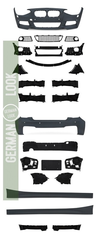 Bodykit / Kit de carrosserie Look Pack M / Performance pour BMW Série 1 F20 2011 - 2015