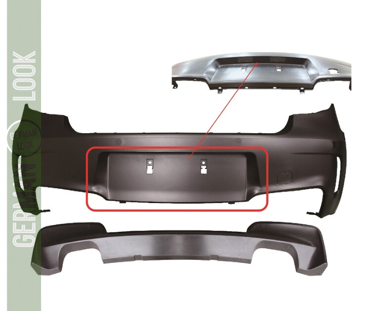 Pare-chocs arrière Pack M M1 pour BMW E81 E87 2004-2011
