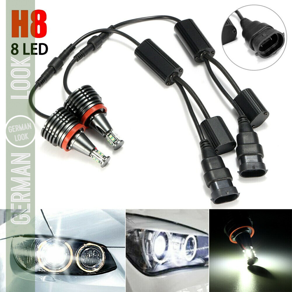 Angel Eyes H8 à leds blanc pour BMW CREE ( 80W )