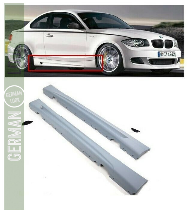 2 Bas de caisse M Performance pour BMW Série 1 E81 E82 E88 2 Portes 2004-2011