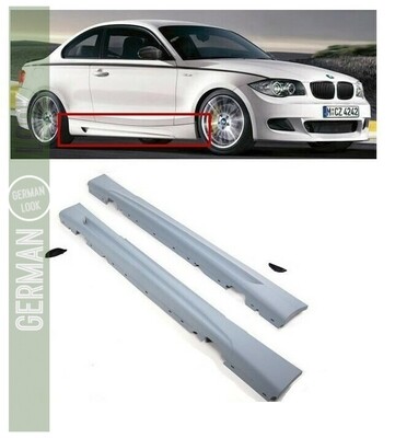 2 Bas de caisse M Performance pour BMW Série 1 E81 E82 E88 2 Portes 2004-2011