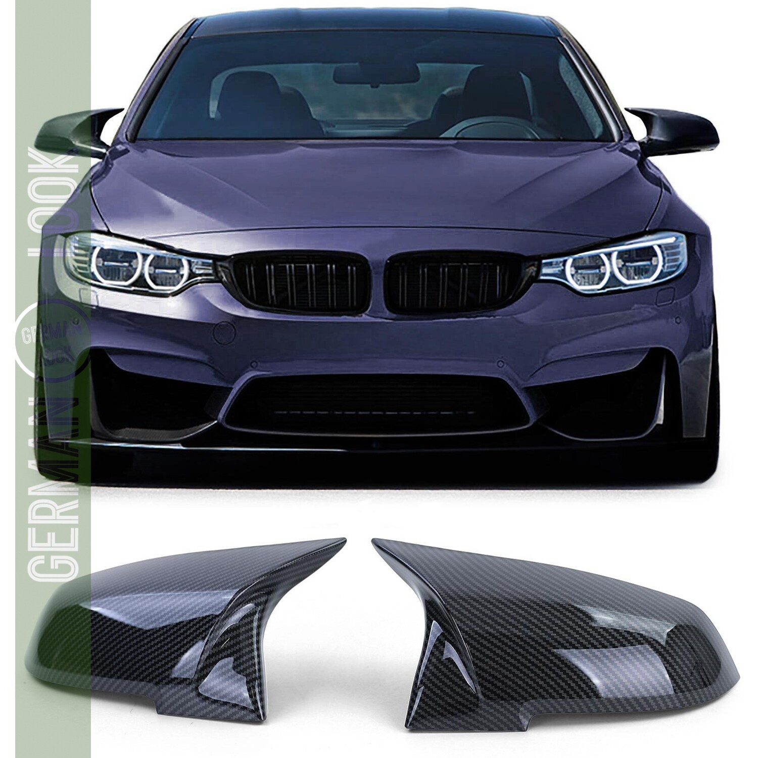 Coques de rétroviseur Look Pack M Performance pour BMW F20 F21 F22 F23 F30 F31 F32 E84