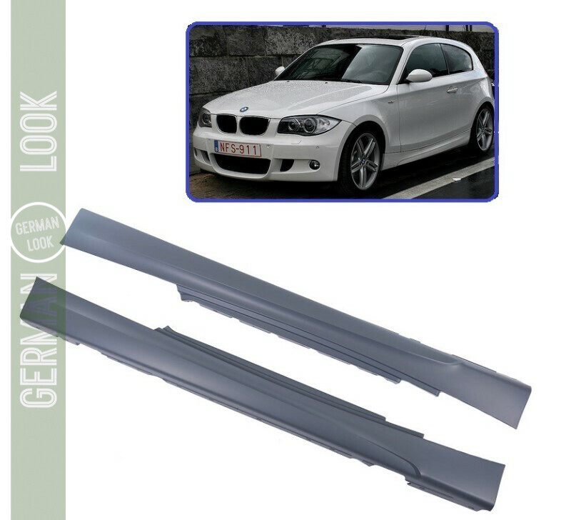 2 Bas de caisse Pack M pour BMW Série 1 E81 E82 E88 2 Portes 2004-2011