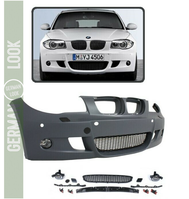 Pare-chocs avant Pack M pour BMW Série 1 E81 E87 2004-2011 + Antibrouillards