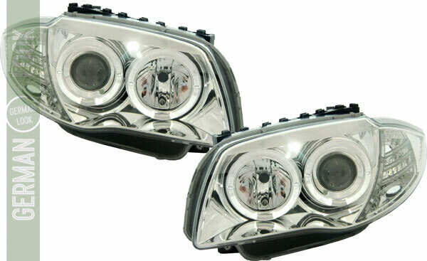 Phares Angel Eyes avant pour BMW Série 1 E81 E82 E87 E88