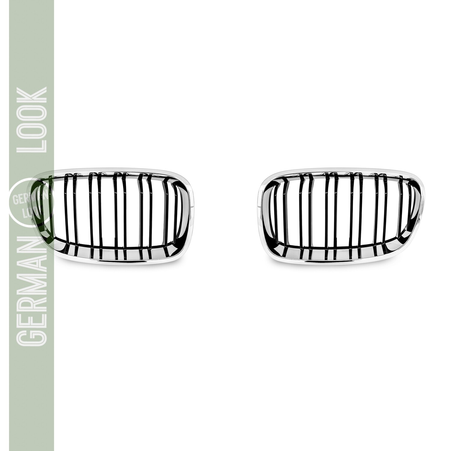 Calandre double lame pour BMW Série 1 F20 F21 2011-2015 chrome