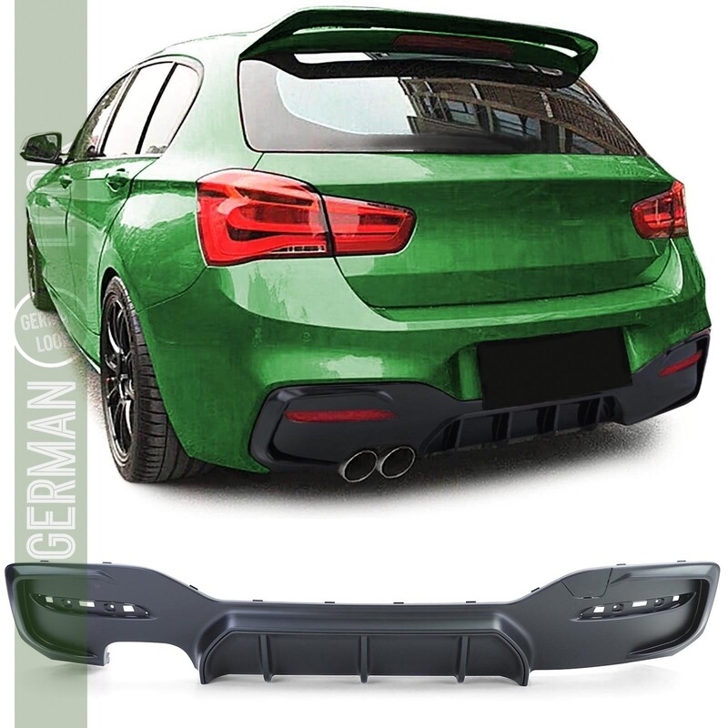 Diffuseur arrière Performance pour BMW Série 1 F20 F21 120 125 2015-2019 noir mat